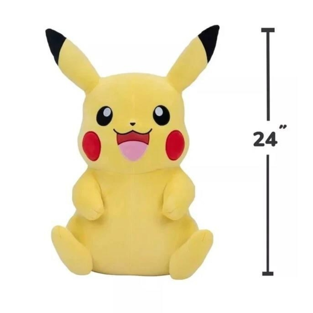 New! Pokemon Jumbo Pikachu 24" Inch Plush XL Official Jazwares Large PKW3884 NWT